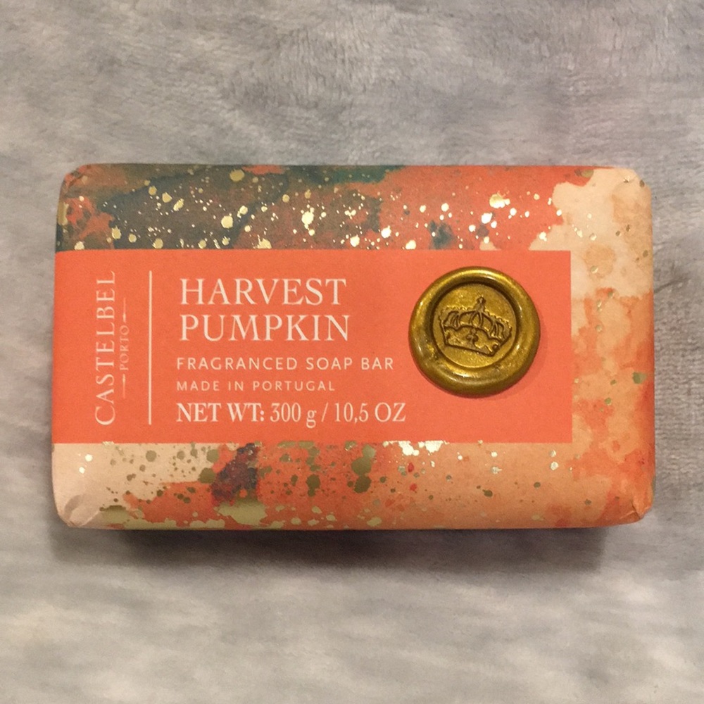 Castelbel Porto Harvest Pumpkin Scented Hand Soap Bar Large 10.5oz Portugal NWT